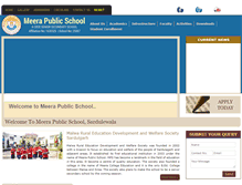 Tablet Screenshot of meeraschool.com